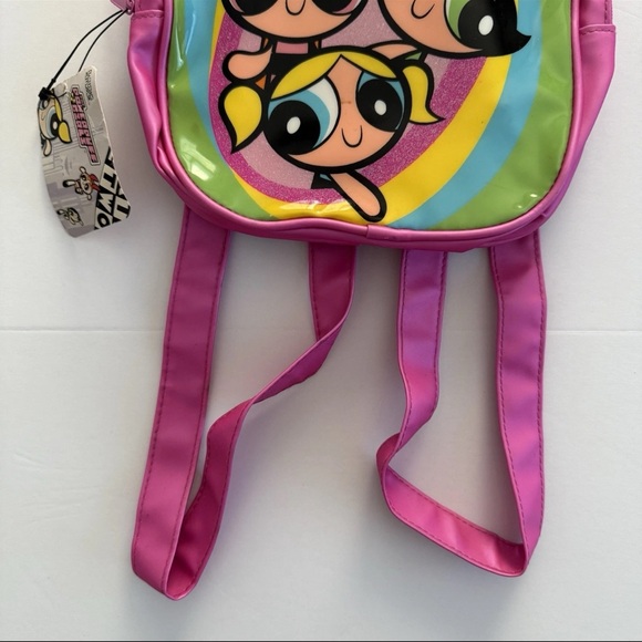 Vintage Y2K 2000s Powerpuff Girls Mini Backpack Purse Shoulder Bag Rainbow RARE! - Picture 3 of 16